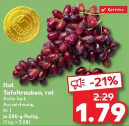 Kaufland Ital. Tafeltrauben, rot Angebot