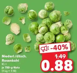 Kaufland Niederl./dtsch. Rosenkohl Angebot