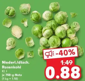 Kaufland Niederl./dtsch. Rosenkohl Angebot