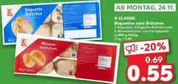 Kaufland K-CLASSIC Baguettes oder Brötchen Angebot