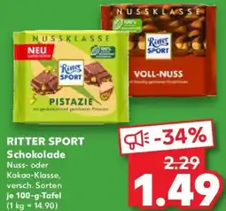 Kaufland RITTER SPORT Schokolade Angebot