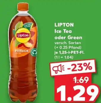 Kaufland LIPTON Ice Tea oder Green Angebot