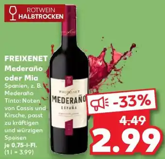 Kaufland FREIXENET Mederaño oder Mia Angebot