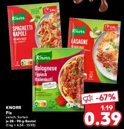 Kaufland KNORR Fix Angebot