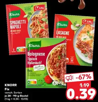 Kaufland KNORR Fix Angebot