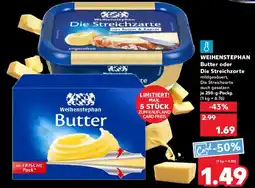 Kaufland WEIHENSTEPHAN Butter oder Die Streichzarte Angebot