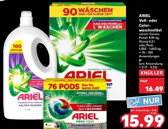 Kaufland ARIEL Voll- oder Colorwaschmittel Angebot