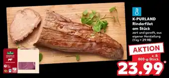 Kaufland K-PURLAND Rinderfilet am Stück Angebot