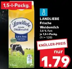 Kaufland LANDLIEBE Frische Weidemilch Angebot