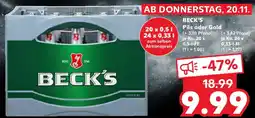 Kaufland BECK'S Pils oder Gold Angebot