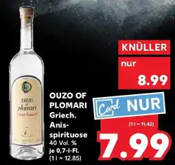 Kaufland OUZO OF PLOMARI Griech. Anis-spirituose Angebot