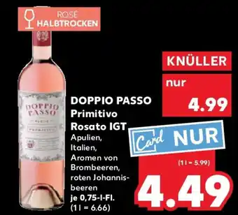 Kaufland DOPPIO PASSO Primitivo Rosato IGT Angebot