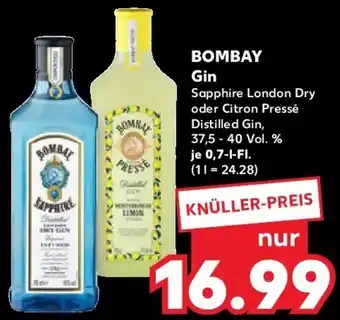 Kaufland BOMBAY Gin Angebot