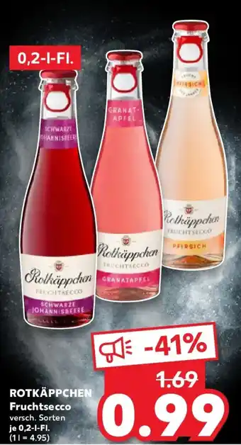 Kaufland ROTKÄPPCHEN Fruchtsecco Angebot