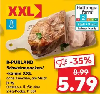 Kaufland K-PURLAND Schweinenacken/ -kamm XXL Angebot