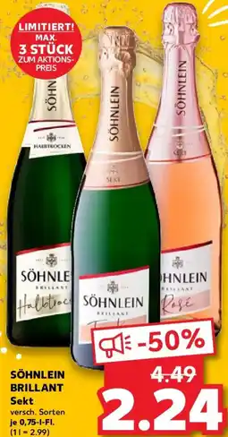 Kaufland SÖHNLEIN BRILLANT Sekt Angebot