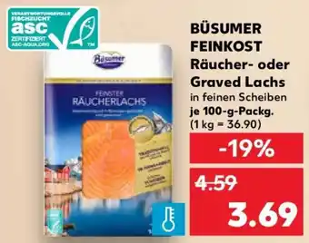Kaufland BÜSUMER FEINKOST Räucher- oder Graved Lachs Angebot