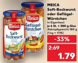 Kaufland MEICA Saft-Bockwurst oder Geflügel- Würstchen Angebot