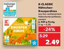 Kaufland K-CLASSIC Hähnchen- Knusperdinos Angebot