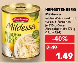 Kaufland HENGSTENBERG Mildessa Angebot