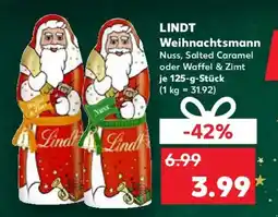Kaufland LINDT Weihnachtsmann Angebot