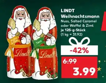 Kaufland LINDT Weihnachtsmann Angebot