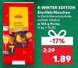 Kaufland K-WINTER EDITION Eierlikörfässchen Angebot