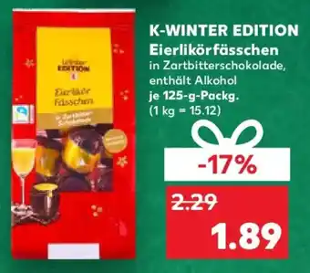 Kaufland K-WINTER EDITION Eierlikörfässchen Angebot