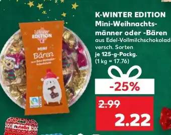 Kaufland K-WINTER EDITION Mini-Weihnachts- männer oder -Bären Angebot