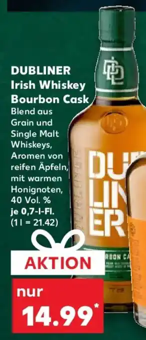 Kaufland DUBLINER Irish Whiskey Bourbon Cask Angebot