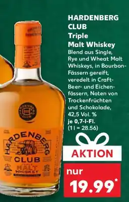 Kaufland HARDENBERG CLUB Triple Malt Whiskey Angebot