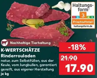 Kaufland K-WERTSCHÄTZE Rinderrouladen Angebot