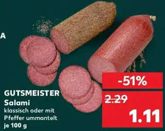 Kaufland GUTSMEISTER Salami Angebot