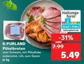 Kaufland K-PURLAND Pökelbraten Angebot
