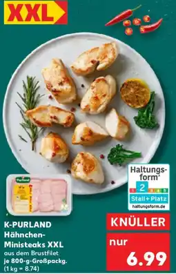 Kaufland K-PURLAND Hähnchen- Ministeaks XXL Angebot