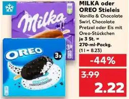Kaufland MILKA oder OREO Stieleis Angebot