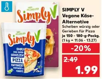 Kaufland SIMPLY V Vegane Käse- Alternative Angebot