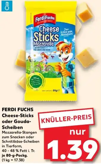 Kaufland FERDI FUCHS Cheese-Sticks oder Gouda- Scheiben Angebot