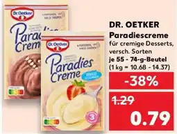 Kaufland DR. OETKER Paradiescreme Angebot