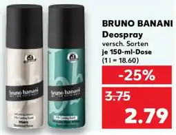Kaufland BRUNO BANANI Deospray Angebot