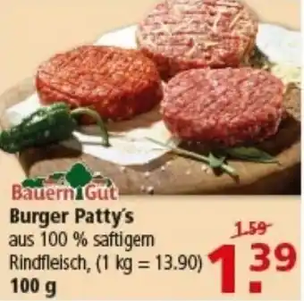Multi Markt Bauern Gut Burger Patty's Angebot