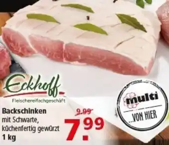 Multi Markt Eckhoff Backschinken Angebot
