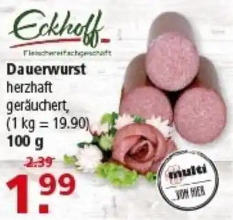 Multi Markt Eckholf Dauerwurst Angebot