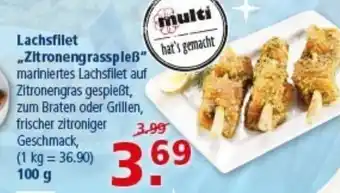 Multi Markt Lachsfilet Zitronengrasspleẞ" Angebot