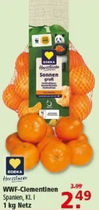 Multi Markt EDEKA Herzstücke WWF-Clementinen Angebot