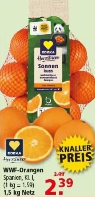 Multi Markt EDEKA Herzstücke WWF-Orangen Angebot