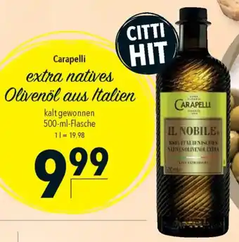 CITTI Markt Carapelli extra natives Olivenöl aus Italien Angebot