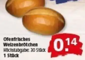 Multi Markt Ofenfrisches Welzenbrötchen Angebot