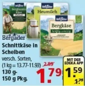 Multi Markt Bergader Schnittkäse in Scheiben Angebot
