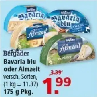 Multi Markt Bergader Bavaria blu oder Almzeit Angebot